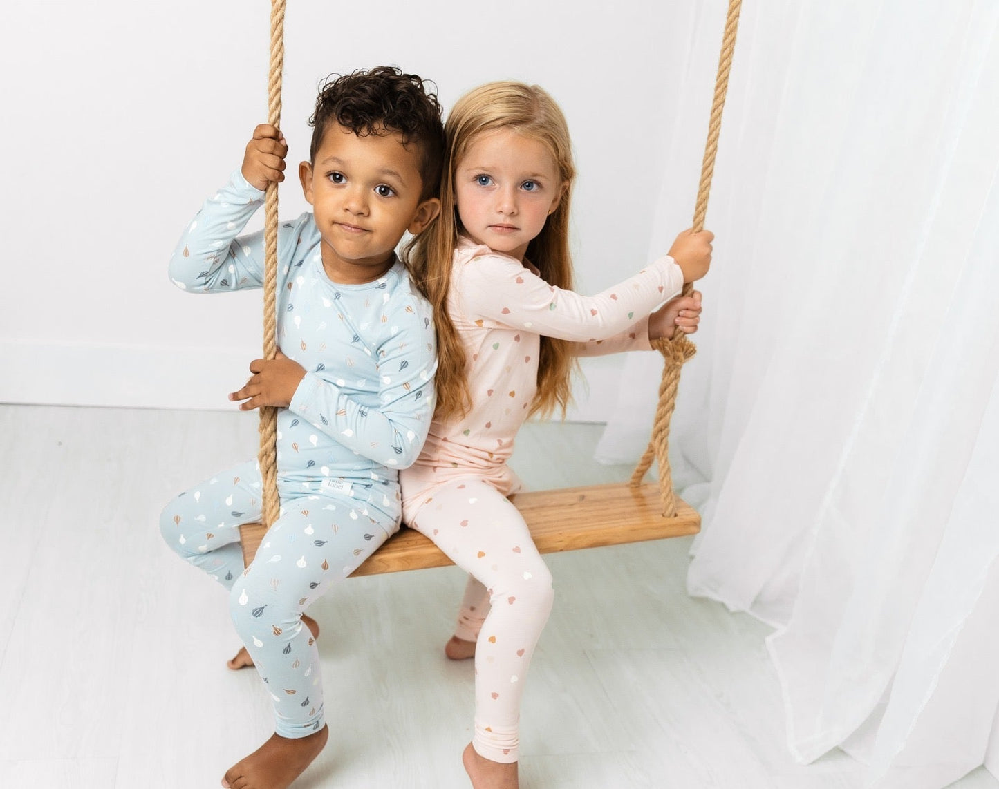Hearts Printed Bamboo Pajama