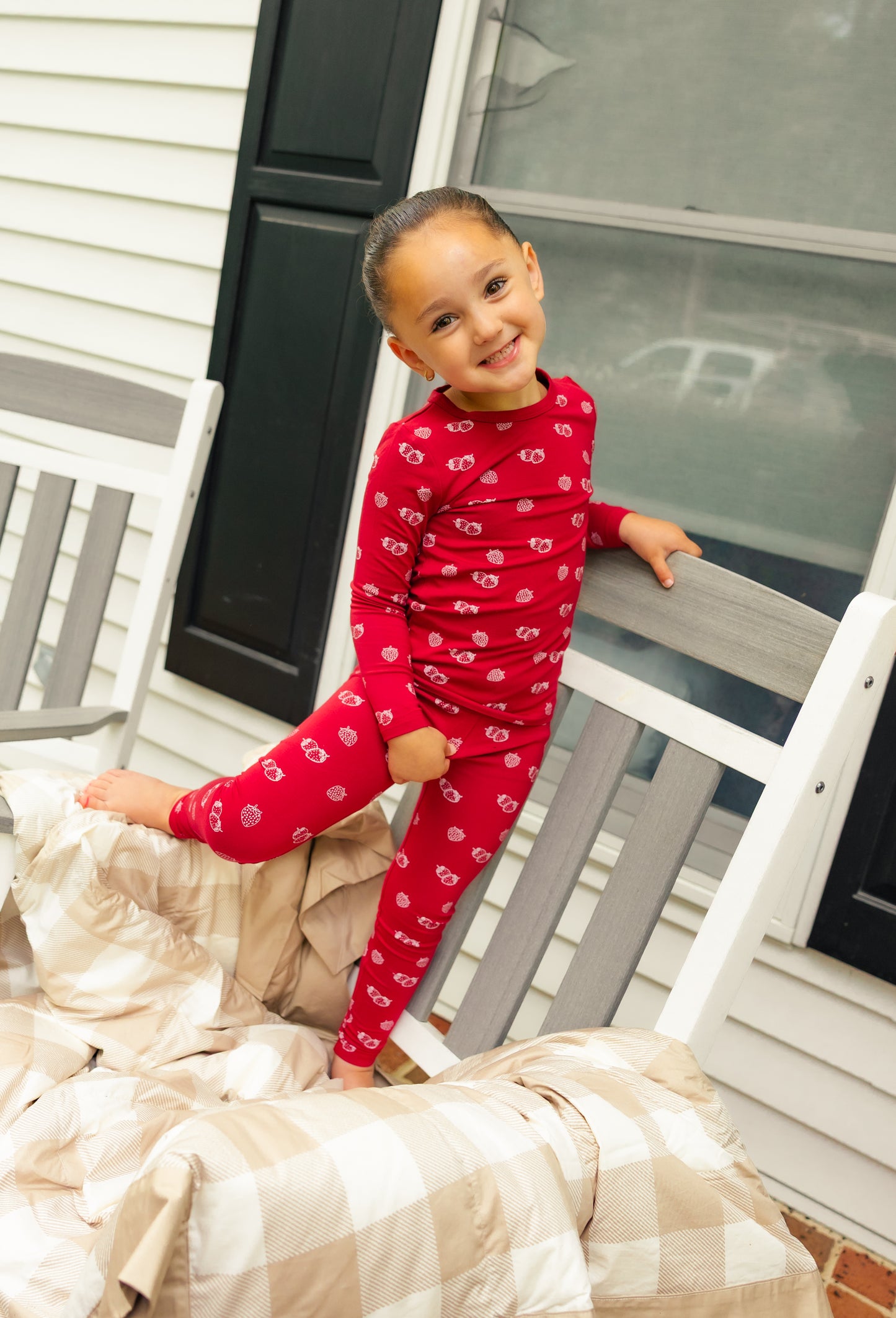 Bamboo All Over Print Pajama Strawberries