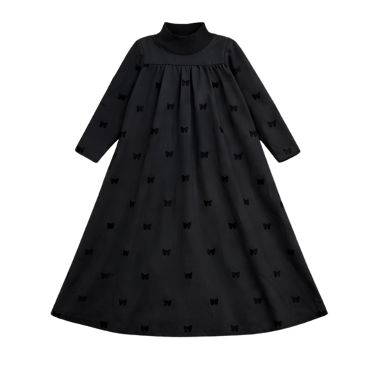 Long Maxi All Over Bow Print Robe