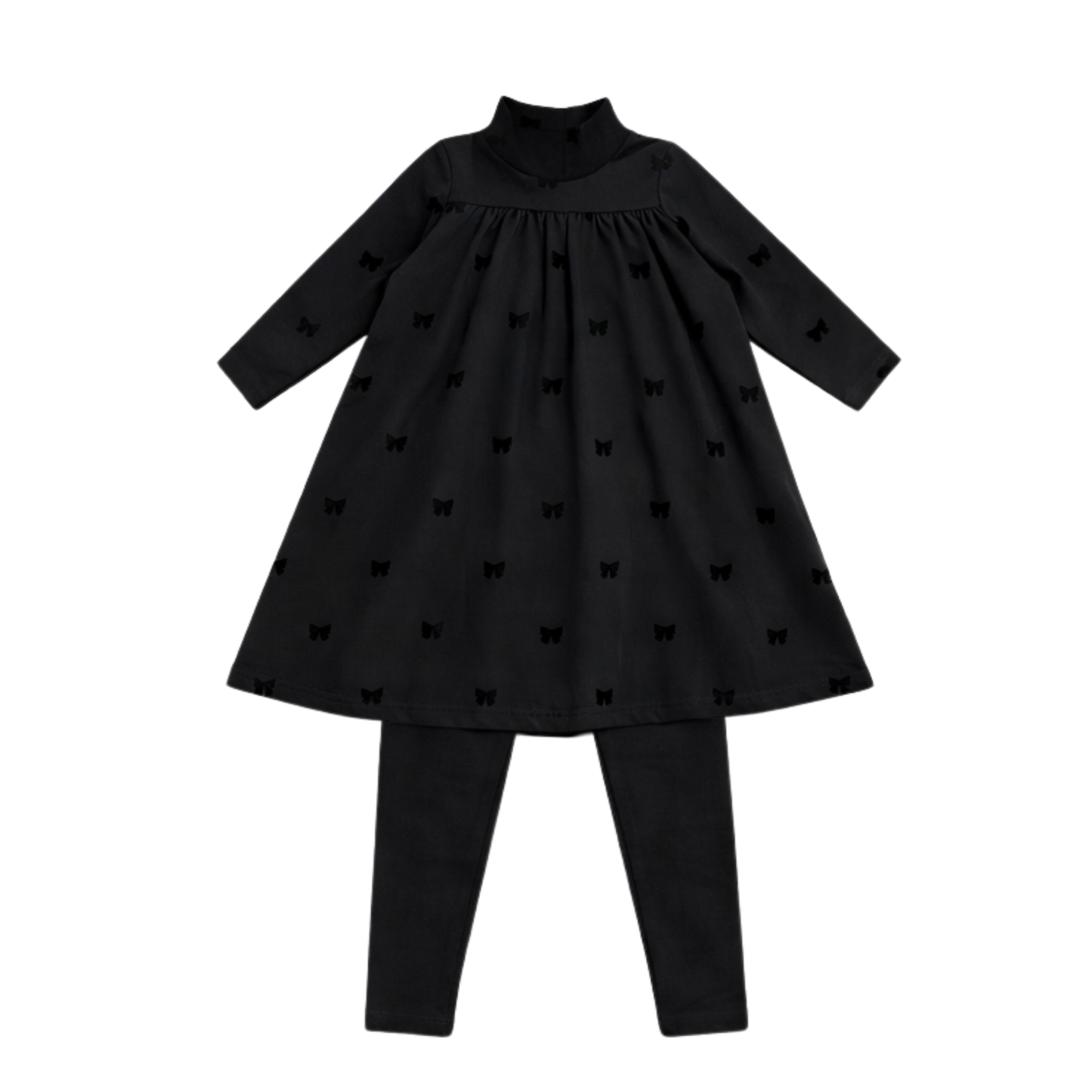 2 Piece All Over Bow Print Robe Set
