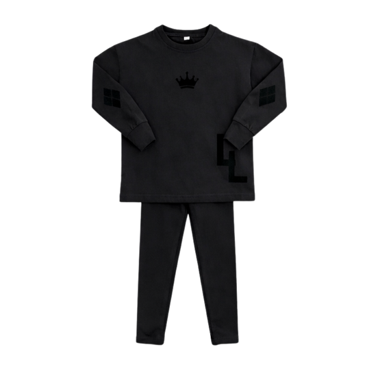 Boys Robe Pajama with Crown Detail