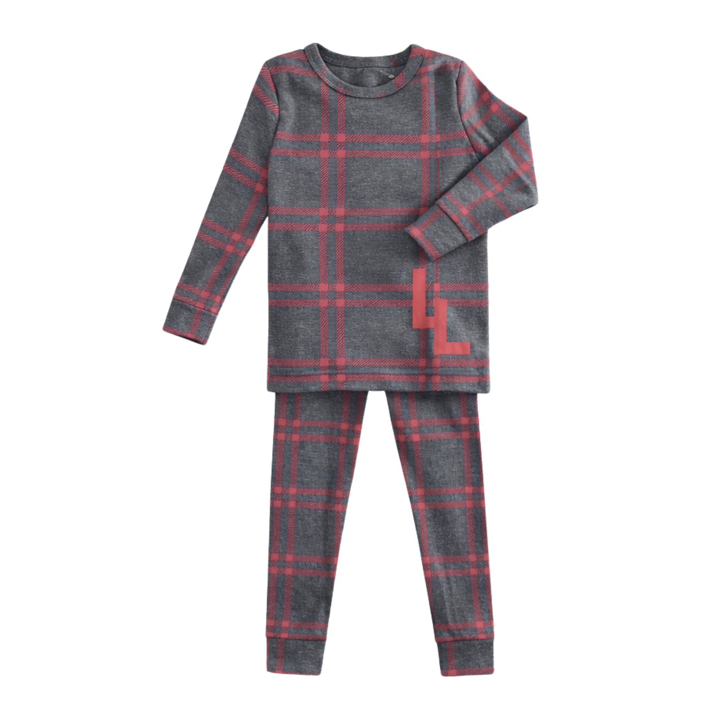 Red Plaid Logo Pajama