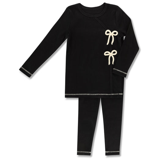 Black Weekend Pajama with Bows